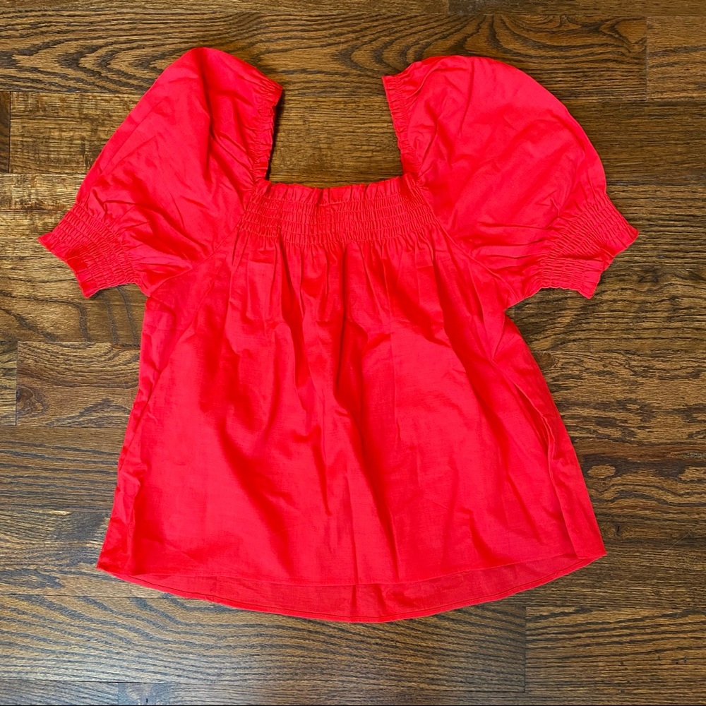 NWT Divided Red Blouse - Picture 2 of 3